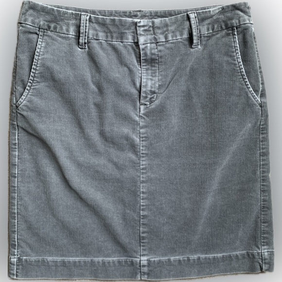 Eddie Bauer corduroy skirt, gray grey size 10 - Picture 2 of 8